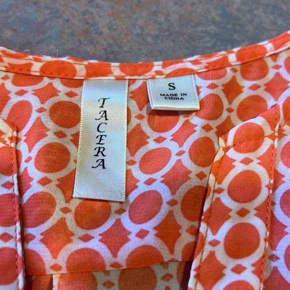 Bright Springy Tacera Semi-Sheer Blouse - Picture 7 of 7